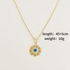 Necklace Copper Gold Plated Necklace Turkish Devil'S Eye Pendant Personality Fashion Necklace Women