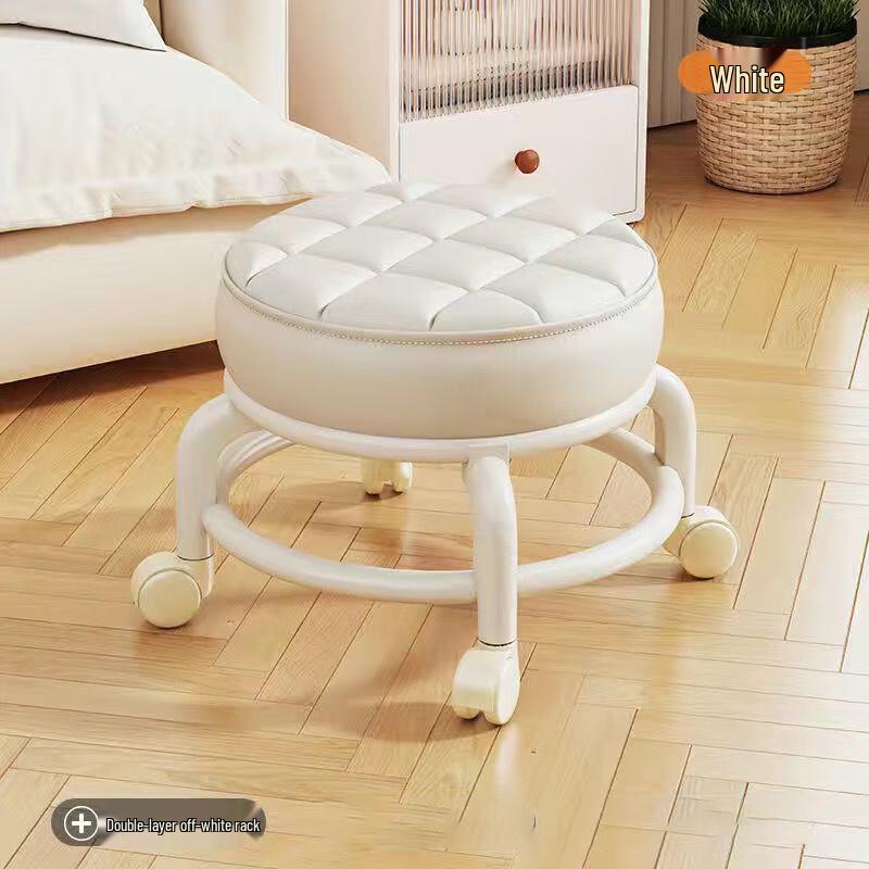 YouShu Multi-functional Rolling Stool with Thick Cushion