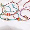 Lucky Colorful Fish Pendant Thread Rope Braided Charm Bracelet For Women Men Adjustable Jewelry Gift