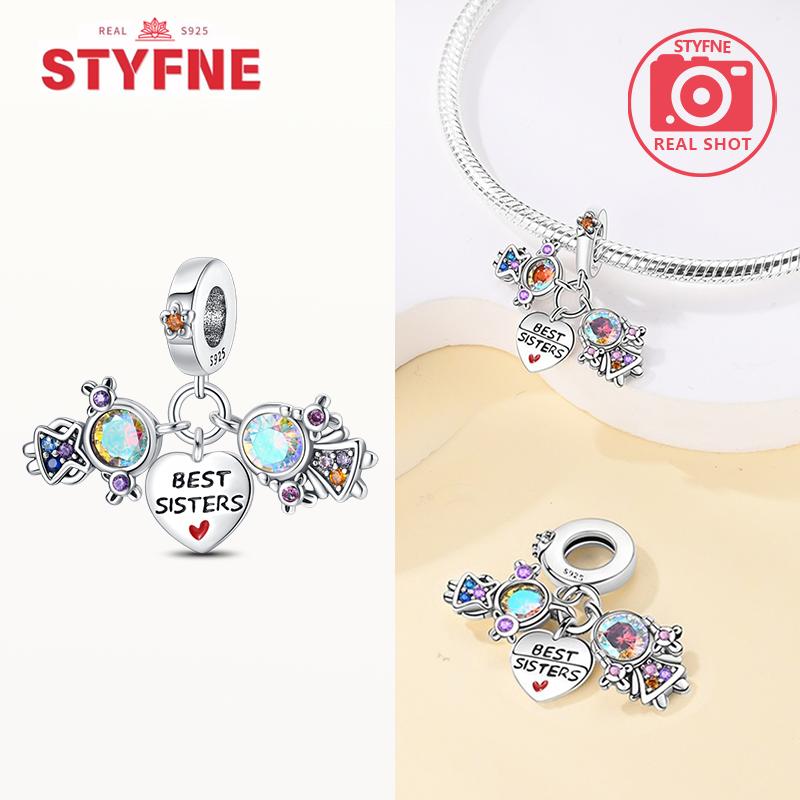 New 925 Silver Sparkling Magic Cube Love Charm Red Heart Beads DIY for Women Bracelet Fine Jewelry Gift Accessories