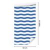 Striped Wallpaper White, Blue and Azure for Living Room and Bedroom 50x1000