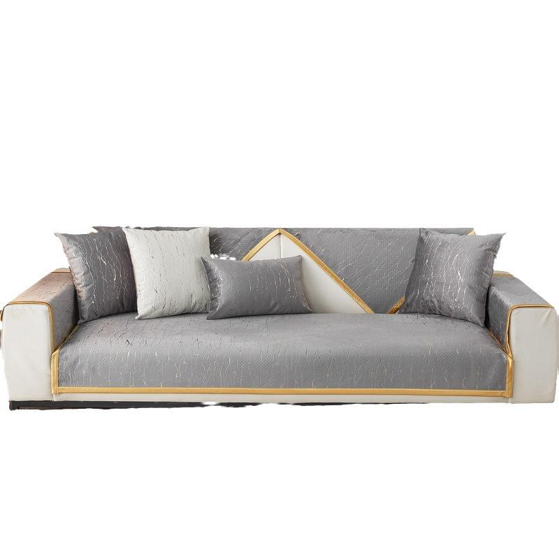 Подушка для дивана из шенилла в стиле легкой роскоши, Нескользящая, Универсальная для всех сезонов, Модная подушка для сиденья, Роскошный чехол для дивана премиум-класса, Тканевое полотенце