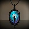 Jun'an Gothic Raven Forest Pendant Charm Necklace