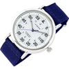 Solar Watch Analog Watch Military Watch Daily Waterproof Watch Solar Military Nylon Belt White X [Rad Weather] Men's Men's (07. Navy)