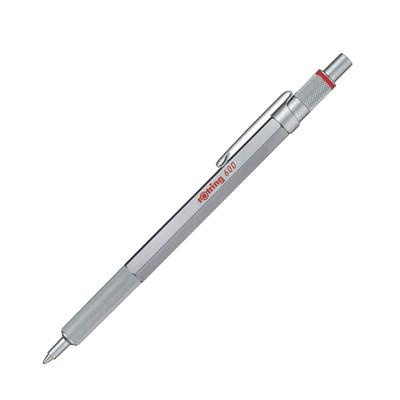 Шариковая ручка Rotring 600 Silver Knock Type 2032578 rOtring Механический карандаш Роскошный пишущий инструмент Канцелярские принадлежности Сделано в Германии Чертежная ручка