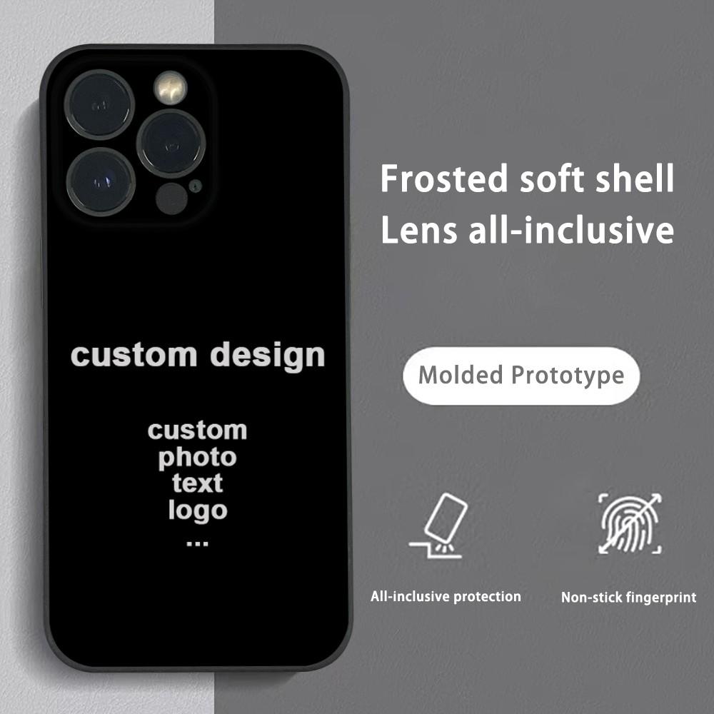 Персонализированный чехол для телефона с фото на заказ Для iPhone 16 15 14 13 Pro Max Plus Mini Матовый Мягкий чехол Funda