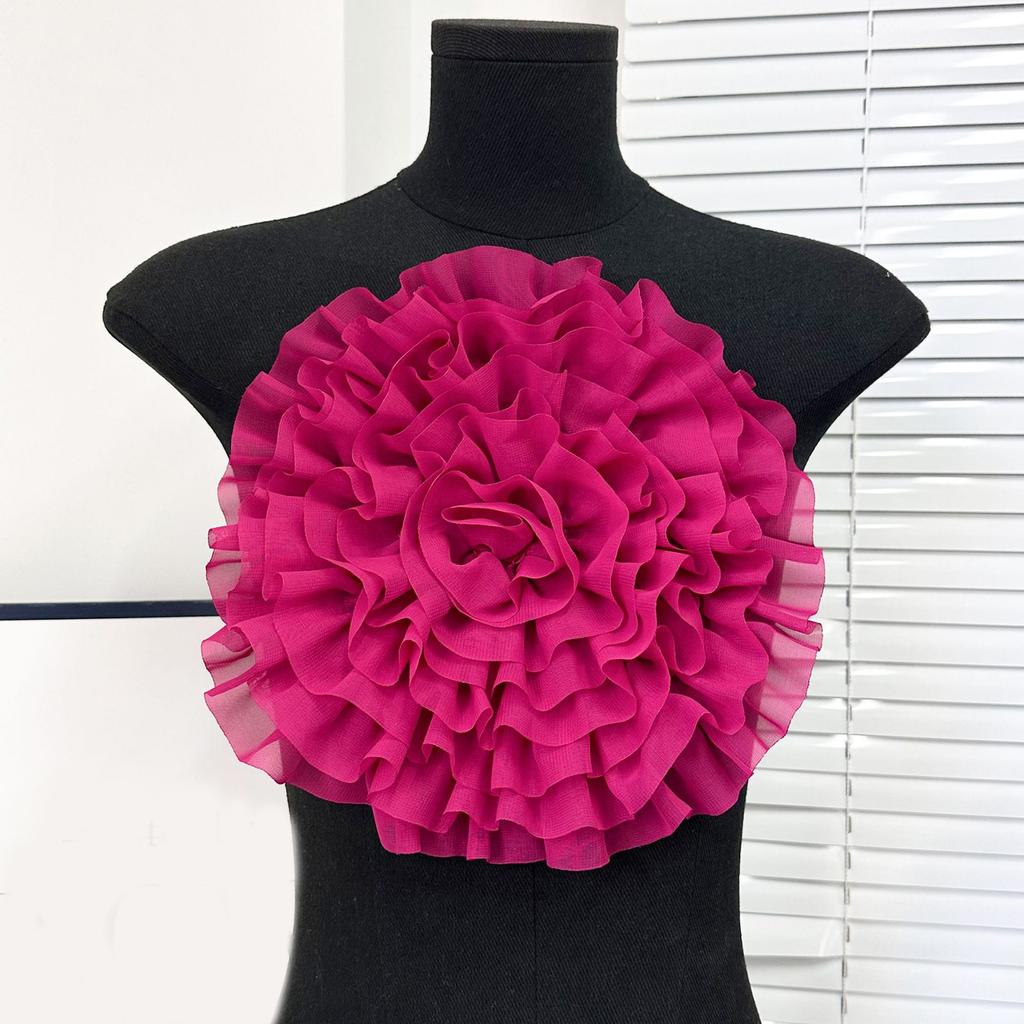 Eye-Catching Oversized Flower Applique for Clothes Hat Sewing Patches DIY Scarf Wedding Dress Decors Accessories