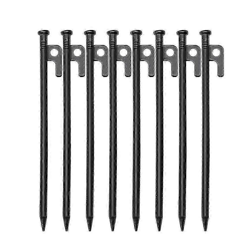 8 Pack 10in Heavy Duty Tent Stakes,outdoor Camping Windproof Ground Stakes,for All Kinds Of Ground