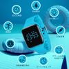Smart Watch Children Digital Watch Boys Activity Meter Kids 5ATM Waterproof Rechargeable Sports Watch Pedometer Distance Alarm Clock Date Day Display