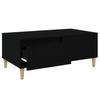  Coffee Table, Black, 90x50x36.5 Cm, Wood-based Material