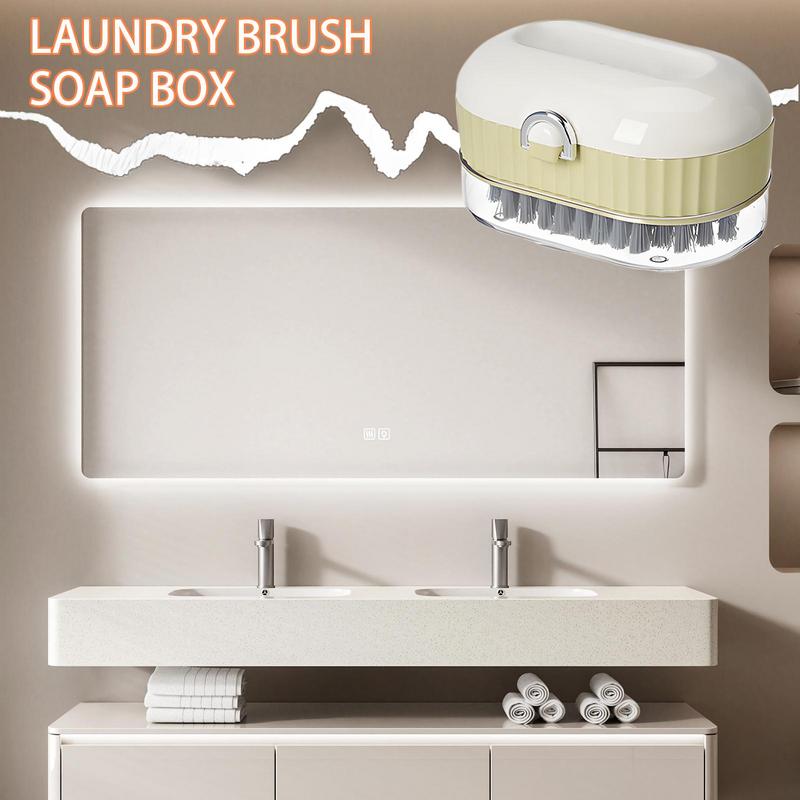 Контейнер для кускового мыла 2-в-1 Коробка для хранения мыла с роликовой щеткой Многофункциональный для стирки, кемпинга, спортзала, уборки, раковины