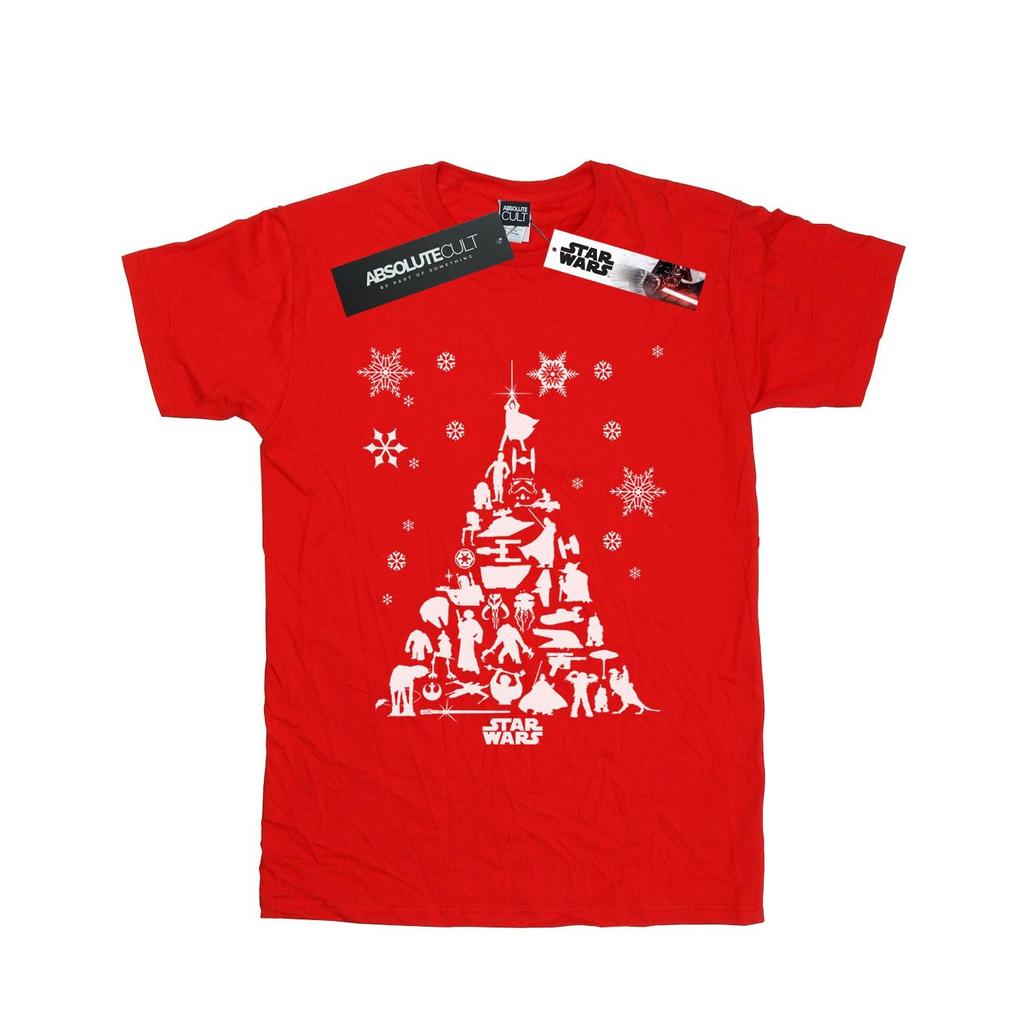 STAR WARS Mens Christmas Tree T-Shirt