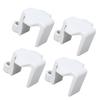 4pcs Boat Bumper Clips Nylon Pontoon Boat Bumper Hangers Cleats for 1 To 1.25 Inch Square Rails