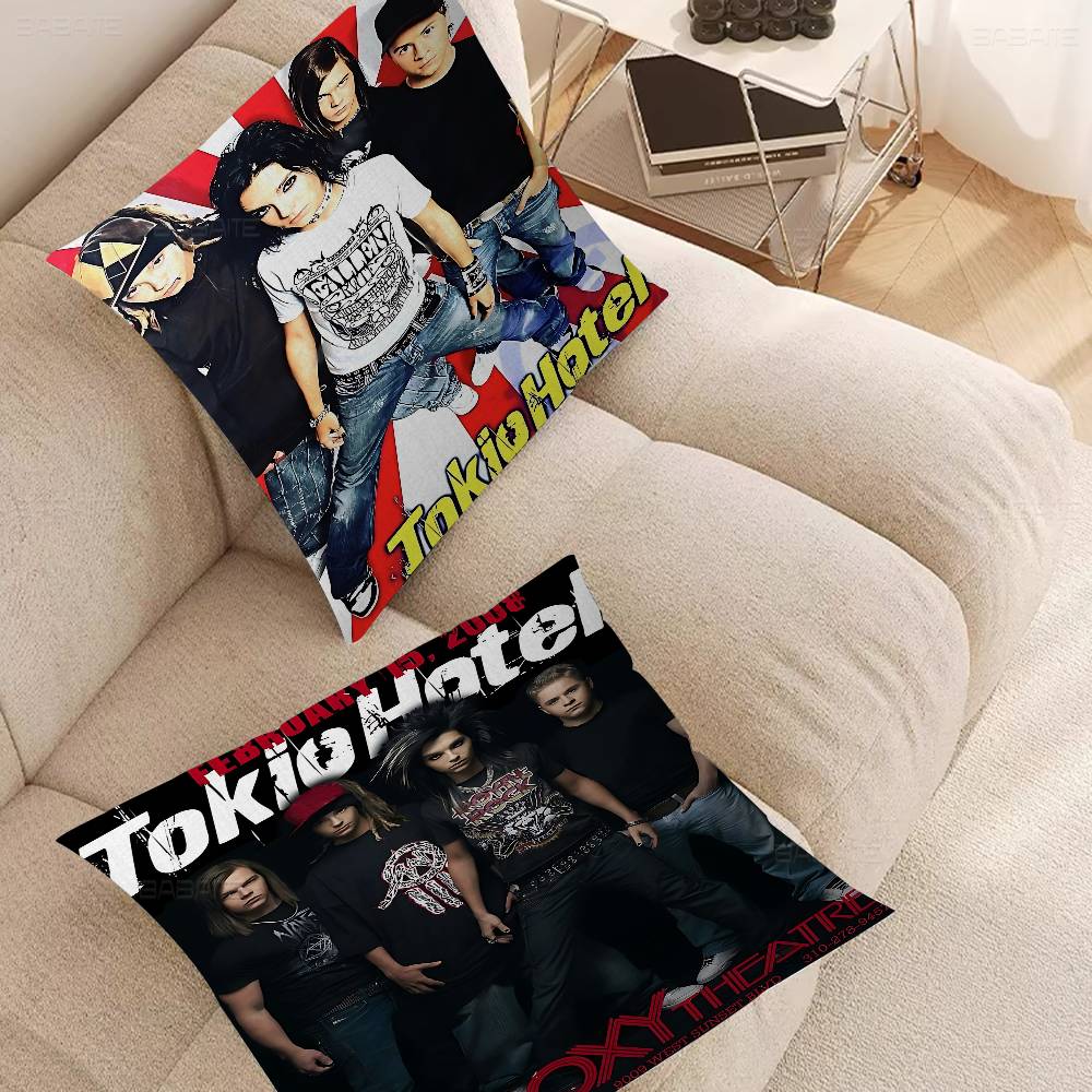 Билл Каулитц Том Tokio Hotel Классический Счастливый Дракон Наволочка Чехол для Подушки на Диван Украшение для Комнаты Подарок для Детей