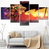 5 Pieces HD Printed Modular Posters Anime Attack On Titan Modern Home Wall Decor Painting Canvas Living Room Decoration Artwork No Frame