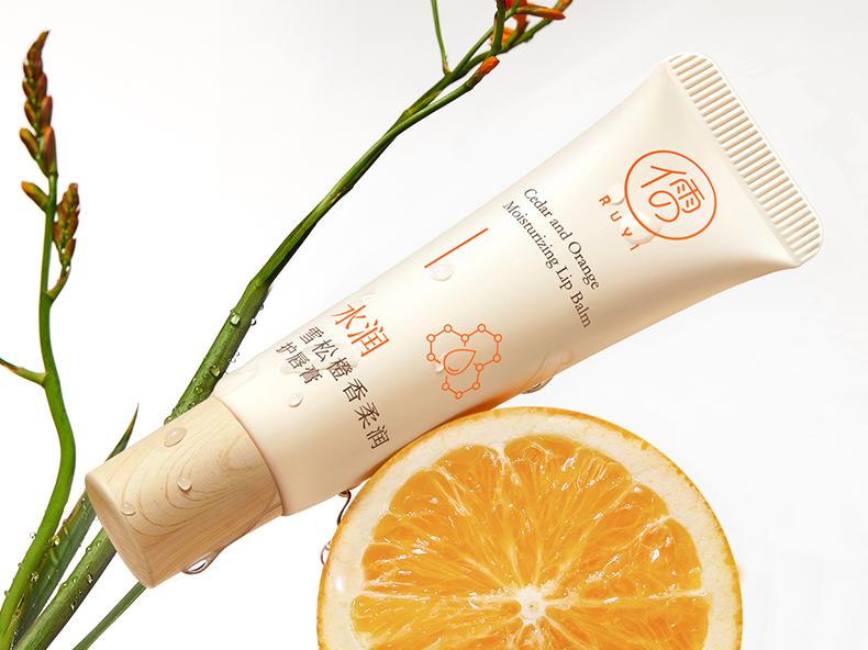 [Buy one, get one free] Ruyi Cedar Orange Flavor Moisturizing lipstick Lip essence Moisturizing Mask