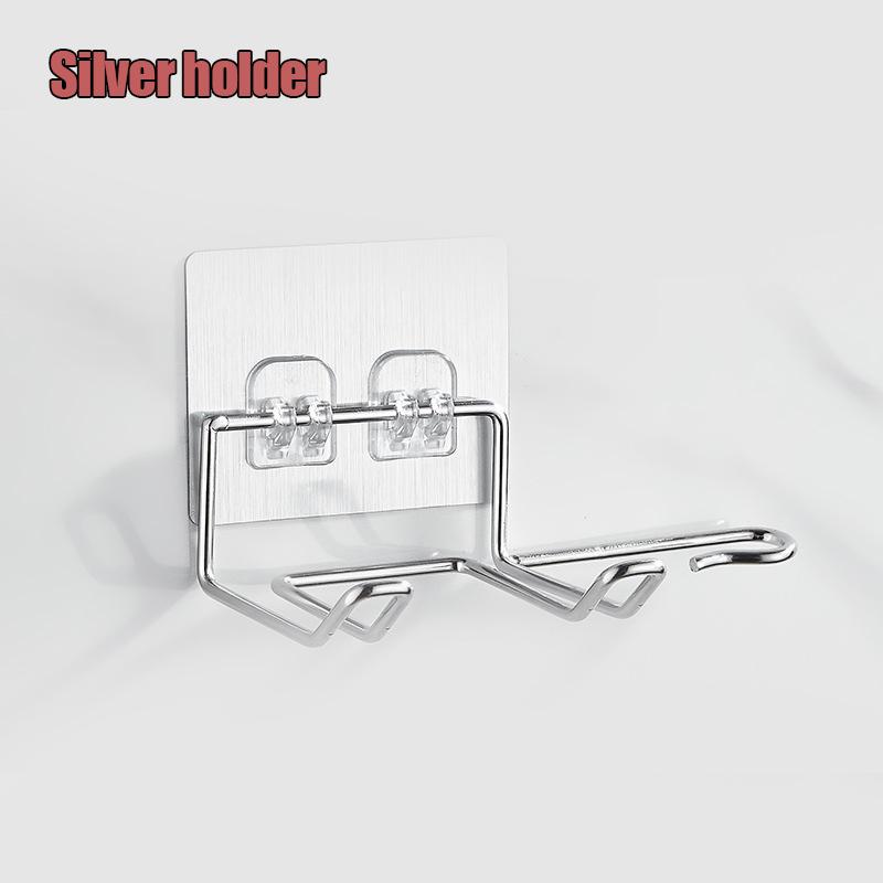 Кронштейн для фена Настенный кронштейн для фена Аксессуары для ванной комнаты Органайзер для хранения вещей в доме Аксессуары для ванной комнаты