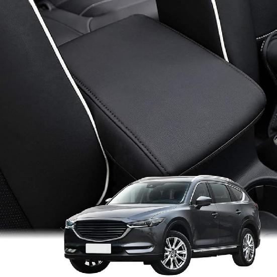 INTGET Для 2025 Mazda CX5/CX-5 Аксессуары Крышка центральной консоли Для Mazda CX5 2025 2024    2018   Кожаный автомобильный подлокотник Крышка бокса для подлокотника Сиденье для собаки