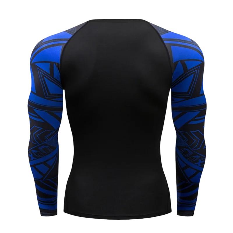 Mens UV Protection Breathable Compression Rash Guard Jiu Jitsu Gym Running Outdoor Fitness Sports