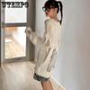 Summer Thin Knitwear Hollow Design Long Sleeved Sweater Blouse Pullover Sweater Women