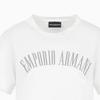 Emporio Armani Женская футболка с принтом букв логотипа, круглым вырезом и коротким рукавом, белая 3D2T7S-2JIDZ-10100