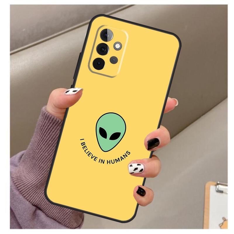 Мультяшный чехол-пришелец для Samsung Galaxy A34 A54 A14 A24 A53 A33 A23 A13 A15 A25 A52 A32 A22 A12 A51 A71