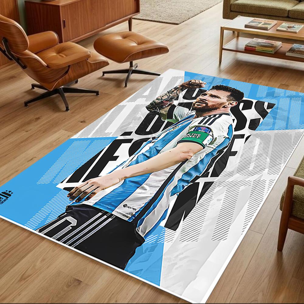 Goal Celebration Moment Area Rug Suitable for Balcony Game Room Kitchen Hallway Antislip Carpet Anime Office Decor Best for Christmas