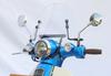 Крепление Kijima на руль мотоцикла для деталей Super Cub, Руль, Сталь, 50/110 ('18/AA09/JA44), 22,2 мм, Черный, 204-0706