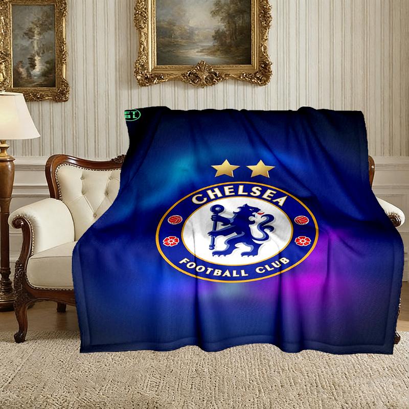 [Chelsea FC Blanket] Soft Throw Blanket for Bed Sofa, Holiday Gift Blanket for Women Men Family Friend