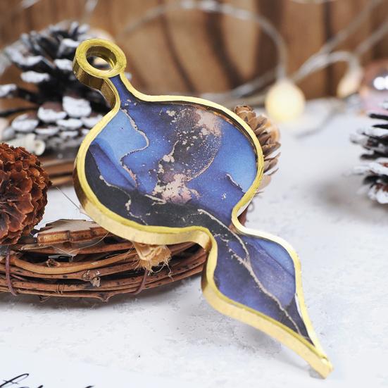 2 шт., рождественские формы из смолы, богатые узоры, недеформирующиеся, легко снимаются, создают потрясающие украшения, подарки, рождественские формы для подвесок, сделай сам, поделки из смолы