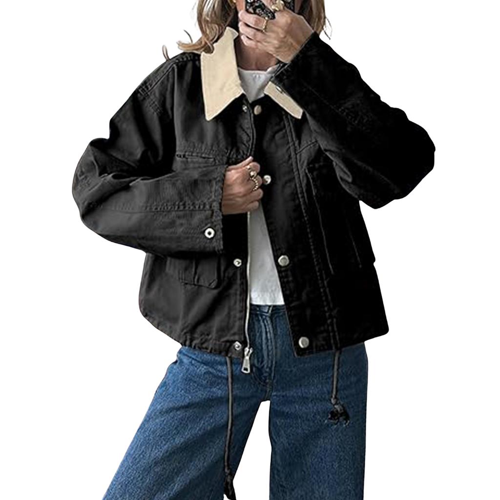 Женское однотонное модное пальто с длинным рукавом