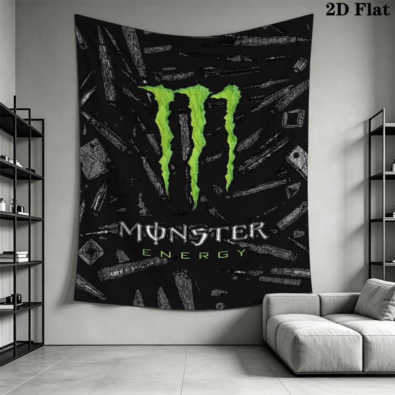 Настенный гобелен Monster Energy Эстетичный настенный подвес Тканевое одеяло с принтом Декоративные гобелены для спальни гостиной Домашний декор