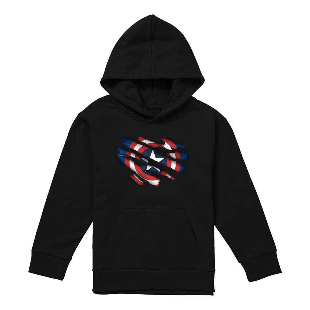 Captain America Childrens/Kids Pull Over Hoodie