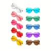 Heart-Shaped Rimless GlassesTransparent Candy ColorPlastic Frame FashionEyewear for Men WomenParty Gift UV Protection Sunglasses