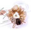 Hair Rope Pearl New Headwear Flower Mesh Scrunchies Women Hair Ties Double Layer Hair Rubber Bands