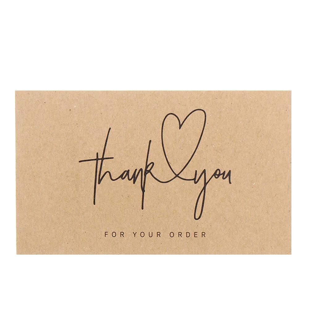 30 шт. поздравительных бирок «Спасибо за ваш заказ» Магазин крафт-бумаги для открыток Подарочные поделки Украшения Открытки Свадебные приглашения для малого бизнеса