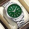 BANMGWEI Fashion Men Quartz Watch with Luminous Date Numbers Waterproof Luxury Wristwatch Stainless Steel Men's Watch Reloj
