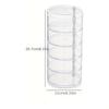 Transparent Rotating Makeup Sponge Powder Puff Storage Box Dustproof Breathable Desktop Organizer Cosmetic Storage Rack