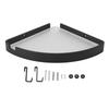 Shower Corner Shelf Wall Mounted Triangular Corner Floating Shelf No Drilling Space Saving Corner