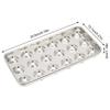 2 Piece 304 Stainless Steel Stainless Steel Ice Tray With Lid Ice Cube Tray Ice Cube Mold  Bar