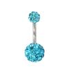 Hot Sale Polymer Clay Belly Button Ring with Diamond Ball