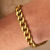 12 мм Новый панк Серебряный Золотой Позолоченный Крупный Массивный Браслет-цепочка кубинского плетения из нержавеющей стали для мужчин, мальчиков, мужские золотые украшения