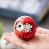 Ceramic Daruma Statue Daruma Tumbler Crafts Japanese Style Lucky Fortune Ornament Landscape Home Decor Accessories Gifts