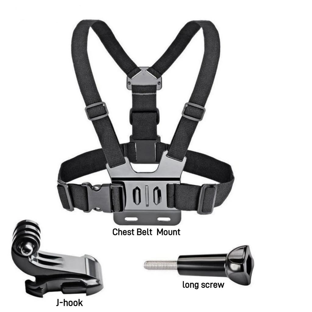 Chest Belt Head Strap Mount Action Camera  for GoPro Hero 12 11 10 9 8 Eken H9 Sjcam Insta360 DJI Osmo Action Camera Accessories