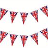 10m (32.8ft) 30 Flags UK British Flag String Flag Pennant Decoration Hanging Flag Pull Flag National Day Garden Decoration
