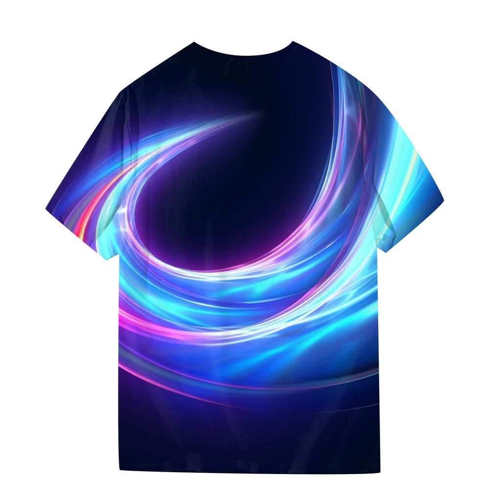 Мужская футболка с коротким рукавом и принтом, летняя круглая шея, трендовая повседневная толстовка