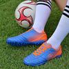 Unisex Leather Rubber Soft Bottom Short Nail Football Boots Youth Competition Professional Football Shoes