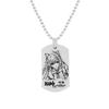 Game Genshin Impact Stainless Steel Dog Tags Jewelry Figure ID Pendant Necklace Tartaglia Keqing Diluc Accessories