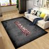 3D Cartoon Gamer Game Over Area Rug Large,Carpet Rug for Living Bedroom Sofa Doormat Decoration,Children Play Non-slip Floor Mat