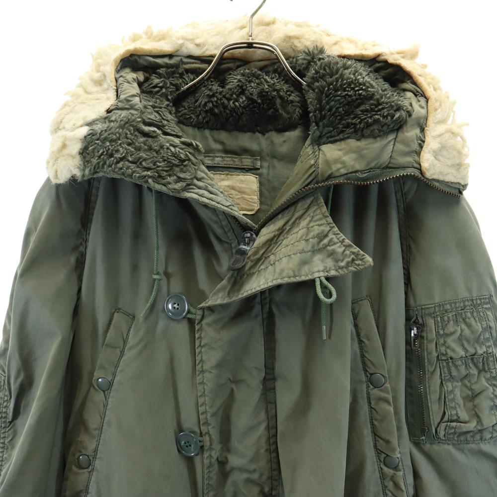 ВВС США 80-х DLA Винтажная летная куртка N-3B M Военная куртка Капюшон Мужская Б/У